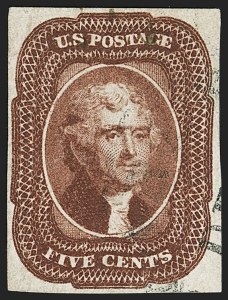 Sale 1140, Lot 332, 1851-56 Issue (Scott 5-17)