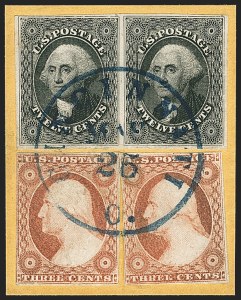 Sale 1140, Lot 343, 1851-56 Issue (Scott 5-17)