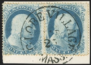Sale 1140, Lot 347, 1c-3c 1857-60 Issue (Scott 18-26A)