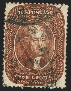 Sale 1140, Lot 373, 5c-90c 1857-60 Issue (Scott 27-39)