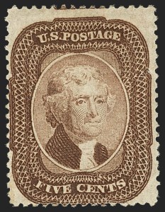 Sale 1140, Lot 377, 5c-90c 1857-60 Issue (Scott 27-39)
