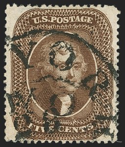 Sale 1140, Lot 380, 5c-90c 1857-60 Issue (Scott 27-39)