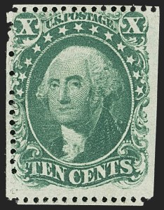 Sale 1140, Lot 382, 5c-90c 1857-60 Issue (Scott 27-39)