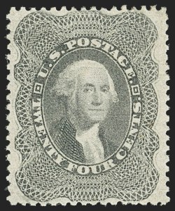 Sale 1140, Lot 387, 5c-90c 1857-60 Issue (Scott 27-39)