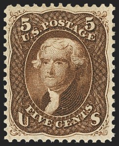 Sale 1140, Lot 430, 1861-66 Issue (Scott 62B-78)