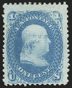 Sale 1140, Lot 445, 1867-68 Grilled Issue (Scott 79-101)