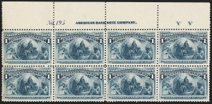 Sale 1140, Lot 593, 1c-50c 1893 Columbian Issue (Scott 230-240)