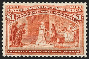 Sale 1140, Lot 617, $1.00-$5.00 1893 Columbian Issue (Scott 241-245), $1.00 Columbian (241) Sale 1140, Lot 617, $1.00-$5.00 1893 Columbian Issue (Scott 241-245)