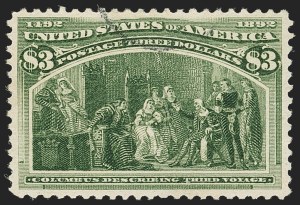 Sale 1140, Lot 623, $1.00-$5.00 1893 Columbian Issue (Scott 241-245)