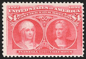 Sale 1140, Lot 625, $1.00-$5.00 1893 Columbian Issue (Scott 241-245)