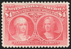 Sale 1140, Lot 631, $1.00-$5.00 1893 Columbian Issue (Scott 241-245)