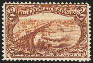 Sale 1140, Lot 713, $1.00-$2.00 1898 Trans-Mississippi Issue (Scott 292-293)