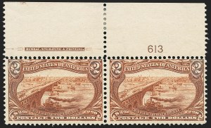 Sale 1140, Lot 716, $1.00-$2.00 1898 Trans-Mississippi Issue (Scott 292-293)