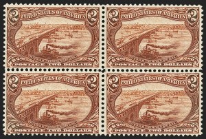 Sale 1140, Lot 717, $1.00-$2.00 1898 Trans-Mississippi Issue (Scott 292-293)