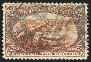 Sale 1140, Lot 718, $1.00-$2.00 1898 Trans-Mississippi Issue (Scott 292-293)