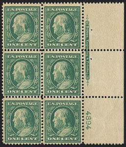 Sale 1140, Lot 791, 1909 Bluish Paper Issue (Scott 357-366)