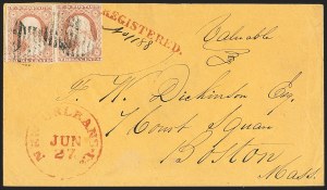 Sale 1144, Lot 108, 3c 1851-56 Issue, Dull Red & Shades (Scott 11-11A)