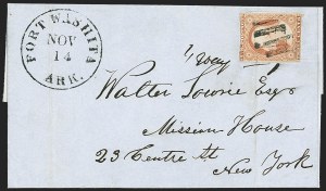 Sale 1144, Lot 153, 1851-56 Postal History: Indian Territory & Western Covers
