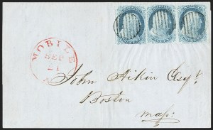 Sale 1144, Lot 16, 1c 1851-56 Issue, Types Ia-II (Scott 5A-7)