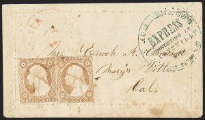 Sale 1144, Lot 165, 1851-56 Postal History: Indian Territory & Western Covers