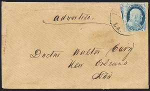 Sale 1144, Lot 17, 1c 1851-56 Issue, Types Ia-II (Scott 5A-7)