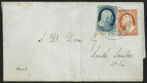 Sale 1144, Lot 172, 1851-56 Postal History: Carriers & Locals