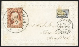 Sale 1144, Lot 175, 1851-56 Postal History: Carriers & Locals