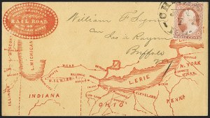 Sale 1144, Lot 194, 1851-56 Postal History: Railroad & Waterway Markings
