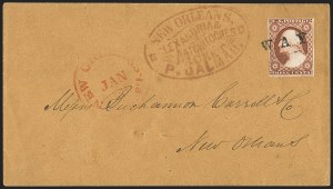 Sale 1144, Lot 211, 1851-56 Postal History: Railroad & Waterway Markings