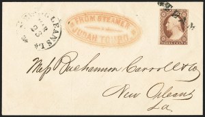 Sale 1144, Lot 217, 1851-56 Postal History: Railroad & Waterway Markings