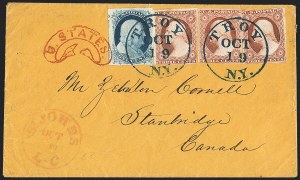 Sale 1144, Lot 223, 1851-56 Postal History: Foreign Mail