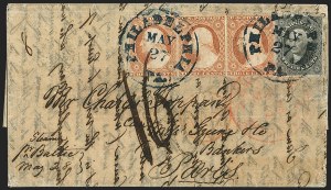 Sale 1144, Lot 233, 1851-56 Postal History: Foreign Mail