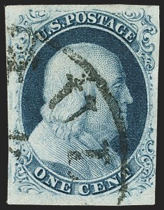 Sale 1144, Lot 30, 1c 1851-56 Issue, Types III-IIIa (Scott 8-8A)