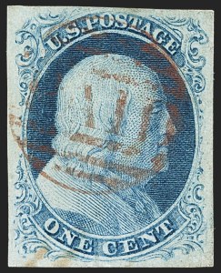 Sale 1144, Lot 31, 1c 1851-56 Issue, Types III-IIIa (Scott 8-8A)