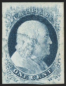 Sale 1144, Lot 46, 1c 1851-56 Issue, Type IV (Scott 9)