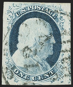 Sale 1144, Lot 52, 1c 1851-56 Issue, Type IV (Scott 9)