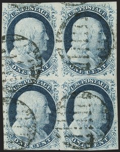 Sale 1144, Lot 54, 1c 1851-56 Issue, Type IV (Scott 9)