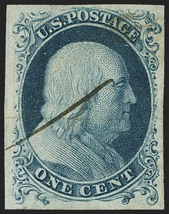 Sale 1144, Lot 6, 1c 1851-56 Issue, Types Ia-II (Scott 5A-7)