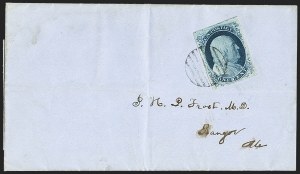 Sale 1144, Lot 60, 1c 1851-56 Issue, Type IV (Scott 9)