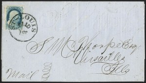 Sale 1144, Lot 62, 1c 1851-56 Issue, Type IV (Scott 9)