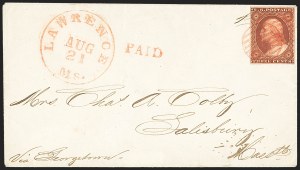 Sale 1144, Lot 76, 3c 1851-56 Issue, Orange Brown (Scott 10-10A)