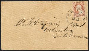 Sale 1144, Lot 94, 3c 1851-56 Issue, Dull Red & Shades (Scott 11-11A)