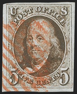 Sale 1145, Lot 307, New York Postmasters Provisional thru 1847 Issue