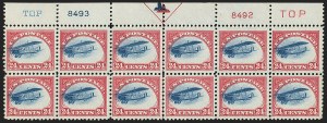 Sale 1147, Lot 11, Fast Plane Plate Block