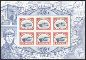 Sale 1147, Lot 64, Inverted Jenny Reprint and Non-Inverted Sheet