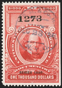 Sale 1149, Lot 232, Red Documentary Issues up to Series 1952