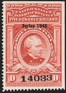 Sale 1149, Lot 249, Red Documentary Issues up to Series 1952