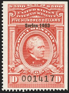 Sale 1149, Lot 259, Red Documentary Issues: Series 1953-1958, Balance