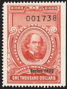 Sale 1149, Lot 260, Red Documentary Issues: Series 1953-1958, Balance