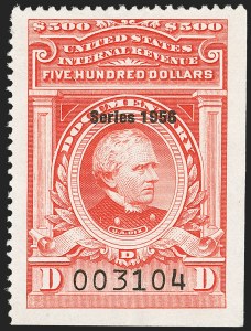 Sale 1149, Lot 270, Red Documentary Issues: Series 1953-1958, Balance
